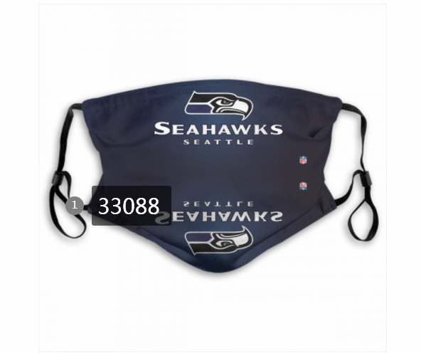 New 2021 NFL Seattle Seahawks  #22 Dust mask with filter